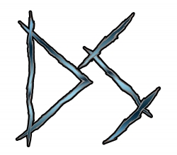 DS logo MetalBlue n Black